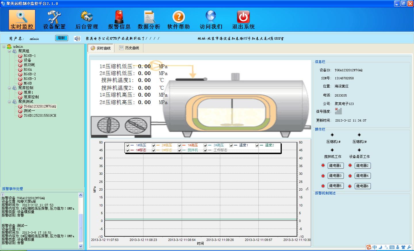 漏油遠程監測系統云平臺管理