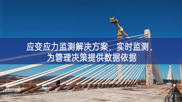 　應變應力監測解決方案，實時監測，為管理決策提供數據依據