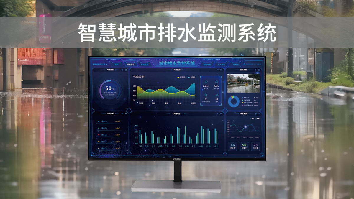 智慧排水監(jiān)測(cè)系統(tǒng)，可視化管理，助力城市水利水務(wù)建設(shè)