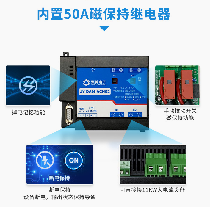 智能配電監(jiān)控模塊,內(nèi)置50A磁保持繼電器 智能配電監(jiān)控模塊,內(nèi)置50A磁保持繼電器