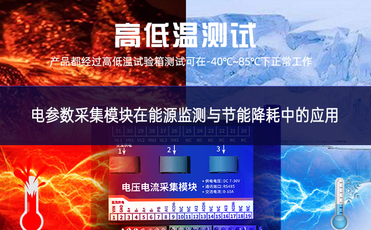 電參數采集模塊在能源監測與節能降耗中的應用