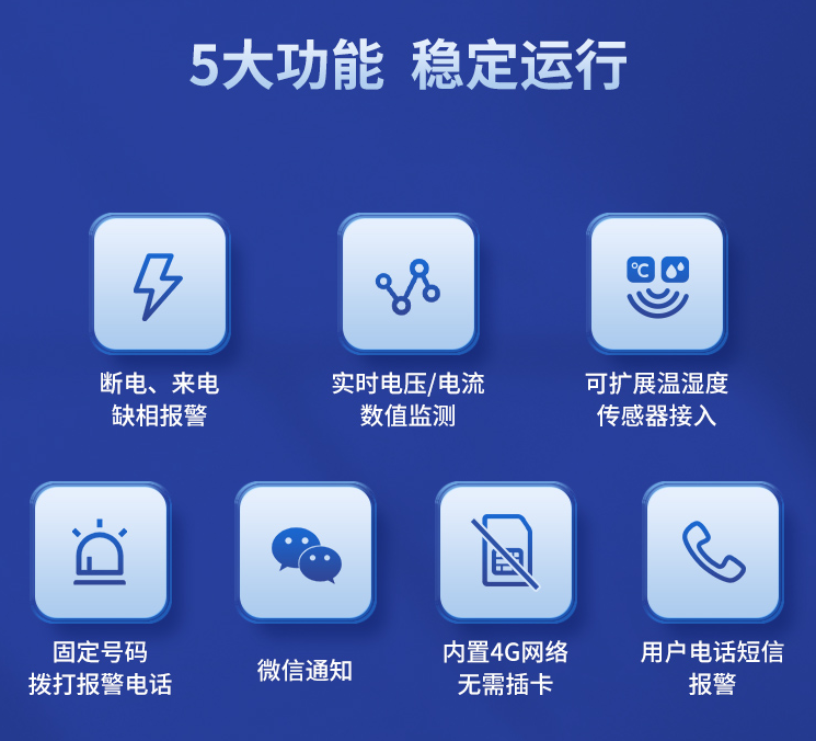 遠程斷電報警器的5大功能